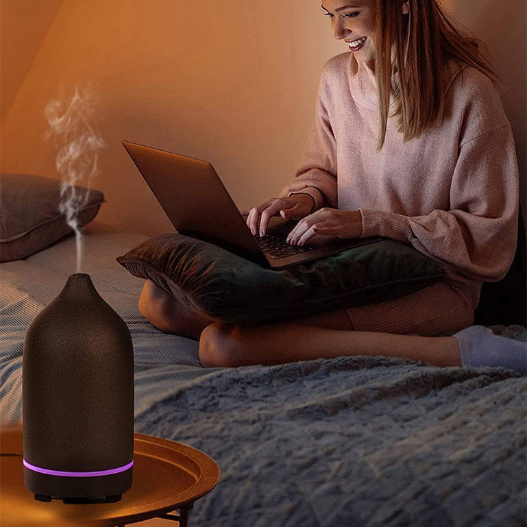 Ceramic Humidifier Black 91 x 91 * 173mm