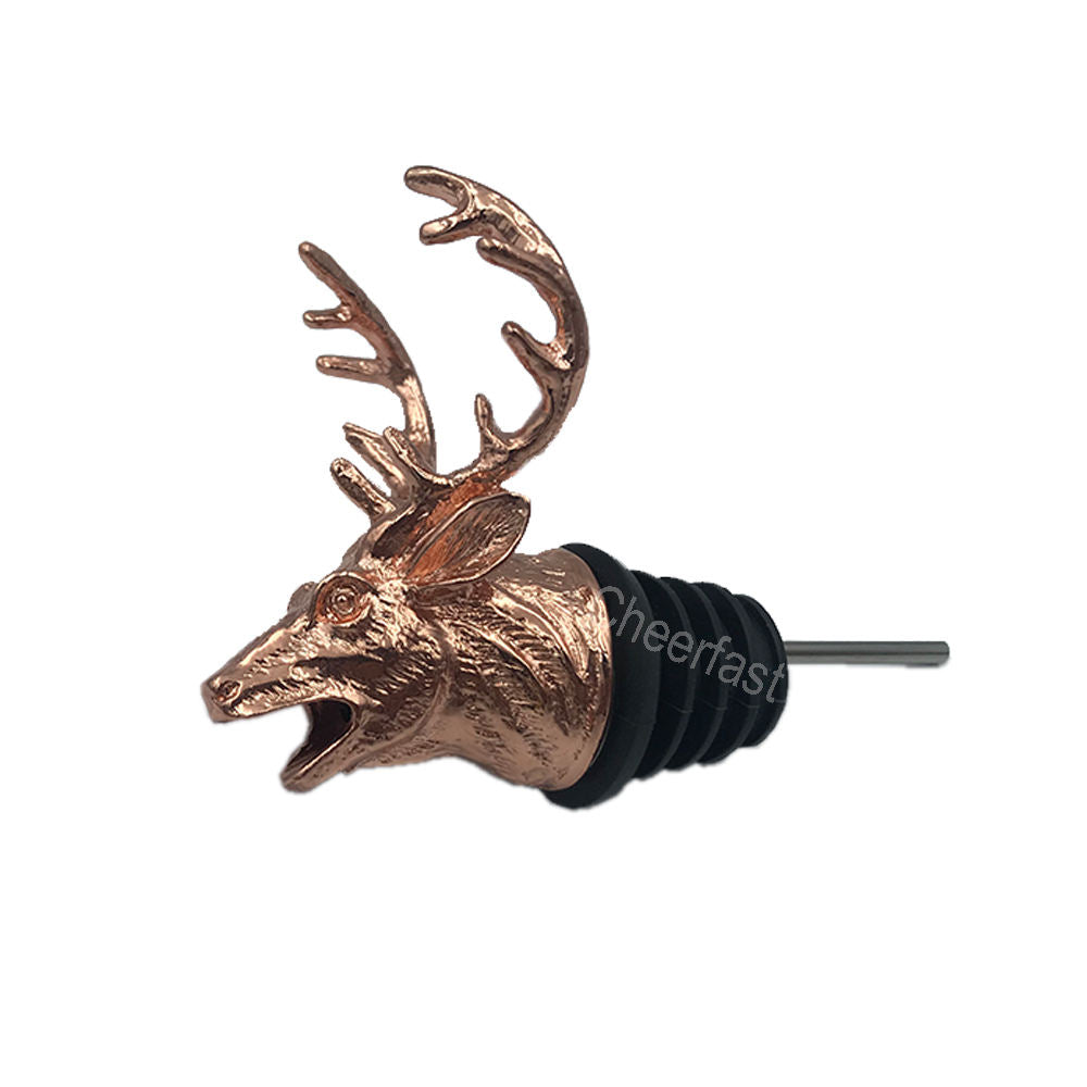Deer silver oil & wine pourer