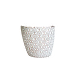 Gold Pattern Ceramic Flowerpot - Elegant Porcelain Planter with Gold Detailing - Perfect for Indoor and Outdoor Plants - Adds a Touch of Luxury and Style to Your Home or Garden Decor