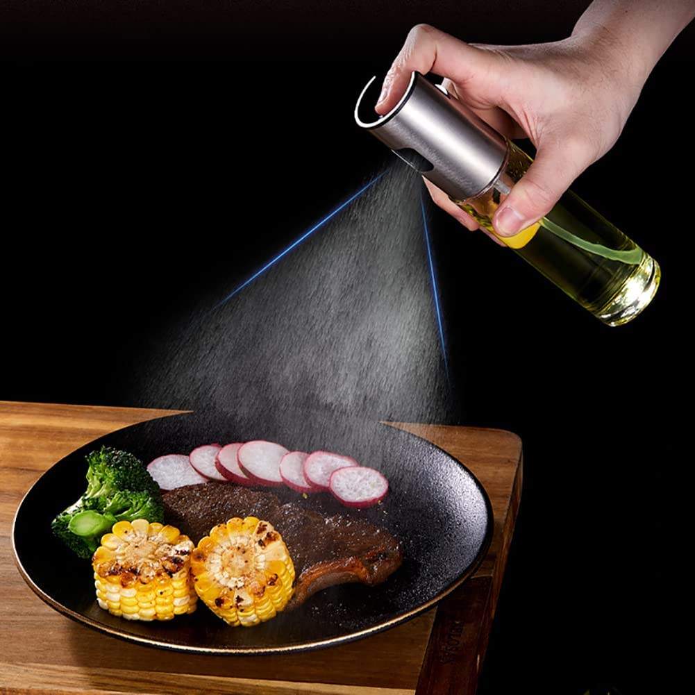 QZQ Manufacturer Baking Cooking BBQ Stainless Steel Food Glass Bottle Brush Funnel Silicone Sweep Kitchen Tool Set Oil SprayerPopular