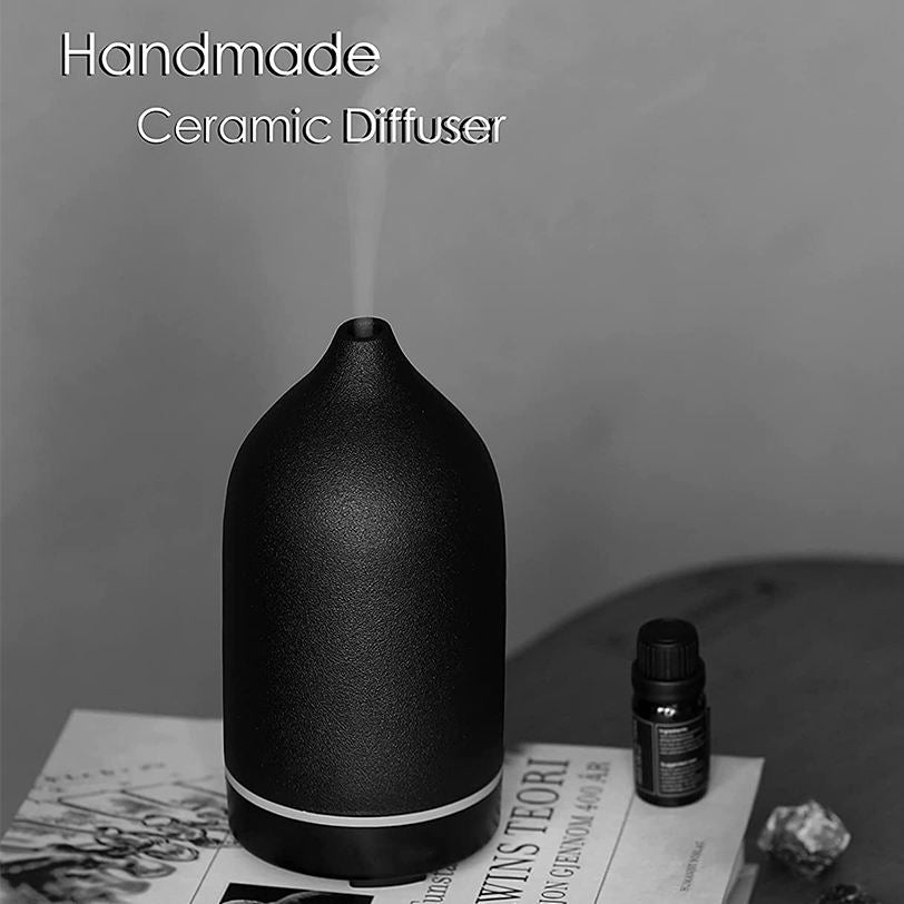 Ceramic Humidifier Black 91 x 91 * 173mm
