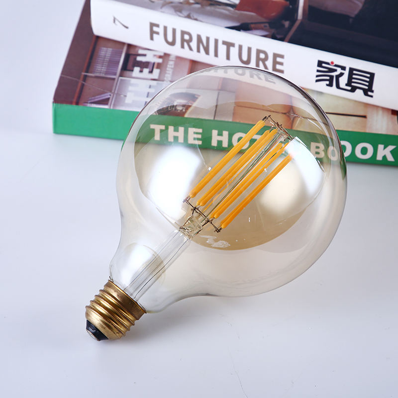 G125 Soft LED Filament Bulb - 4W, 2700K, E27 Base, 25,000 hr Lifespan