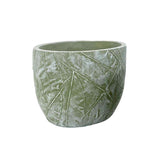 Large Cement Flowerpot - Nordic Design Style, Eco-Friendly, Round Shape, 17x17x14 CM