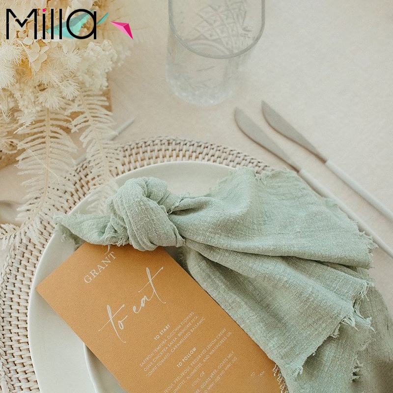 100% Cotton Pastoral Napkin 42x42cm Purple