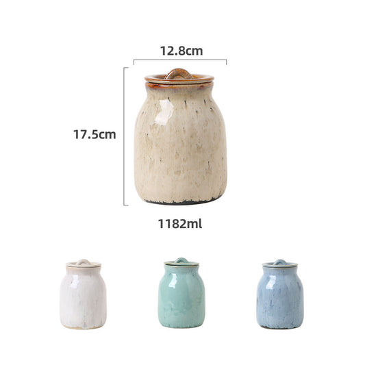 Eco-Friendly Blue Kitchen Storage Jar - 1182ml