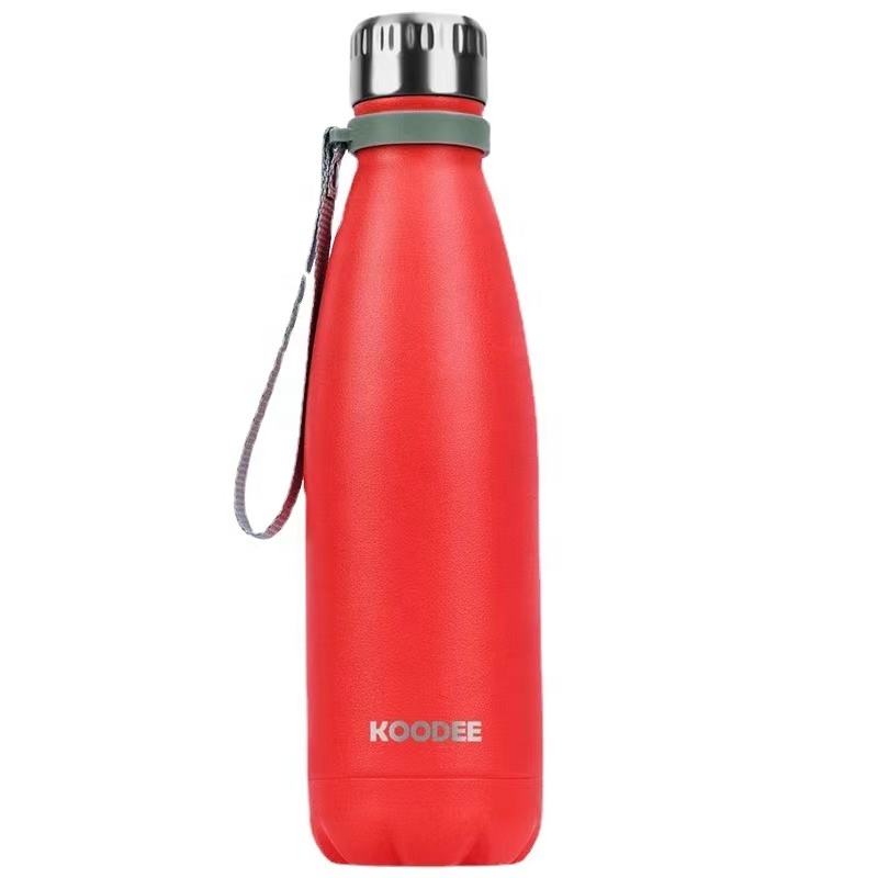 Yellow Gym Sports Style Water Bottle, 500ml Stainless Steel Thermos with Thermal Insulation, Sustainable, Anti-Corrosion Coating