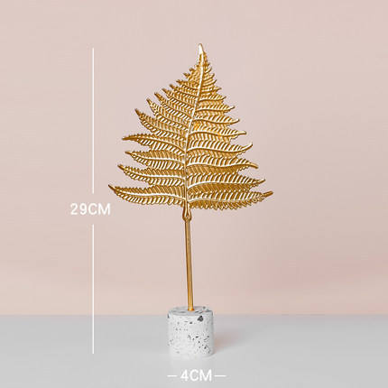 turtle back leaves indoor metal showpiece