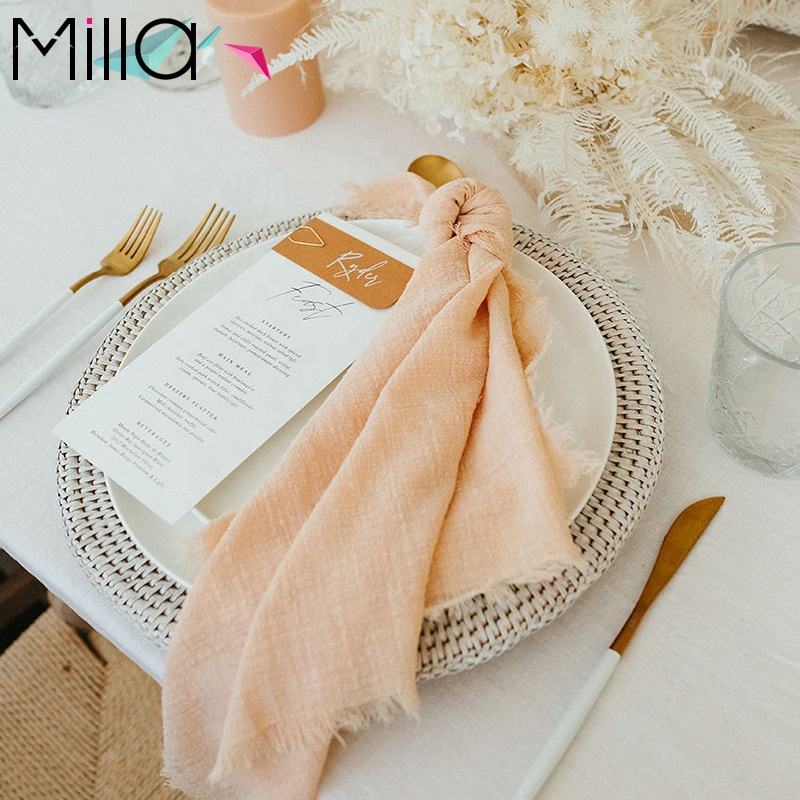 100% Cotton Pastoral Napkin 42x42cm Purple