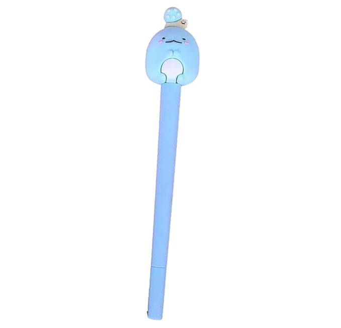 3D Cute Silicone Animal Sumikko Gurashi Gel Pen – 0.5mm black ink, fun and playful design featuring beloved Sumikko Gurashi characters, smooth writing experience, perfect for collectors, students, and fans of cute stationery.