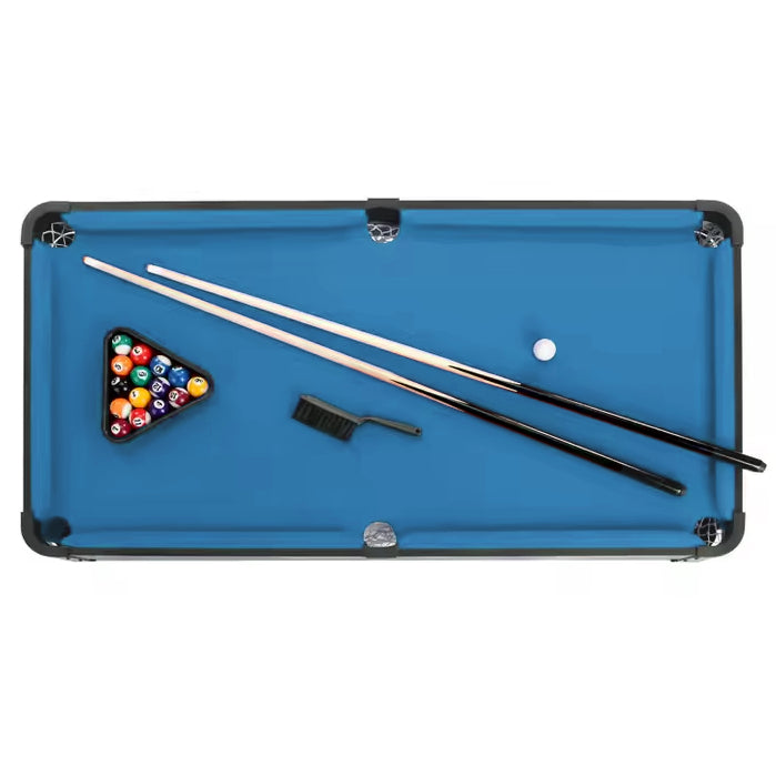 Large Snooker Billiard Pool Table - Compact 20" Tabletop Game for Kids and Adults with Cues, Balls, and Triangle Rack - Perfect for Home, Office, and Travel