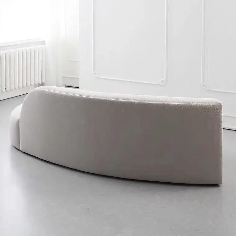 Wool loop velvet crescent elegant design sofa set home furniture living room sofa