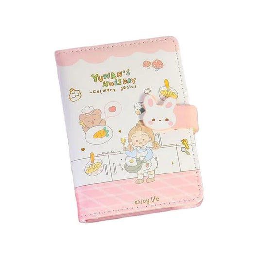 A6 Kawaii rabbit Leather journal cute notebook 112sheets