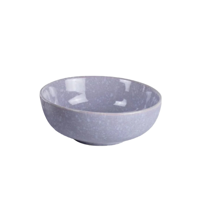 Lala Purple Salad Bowl 20cm - Stylish and Vibrant Ceramic Bowl in Purple - Perfect for Serving Salads, Pastas, or Sides - Ideal for Everyday Meals or Special Occasions