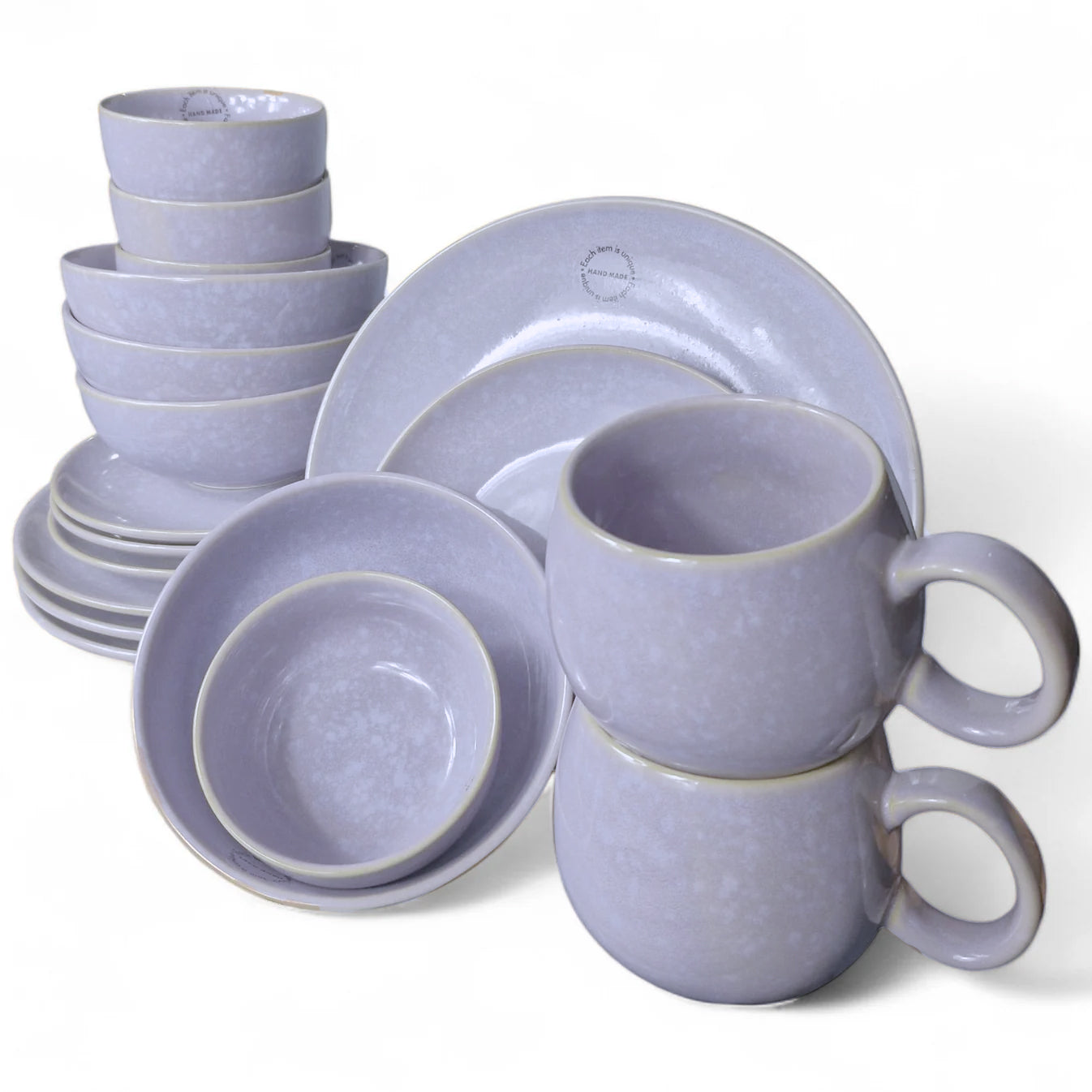 Lala Purple Rice Bowl 11cm - Elegant and Stylish Ceramic Bowl in Purple - Ideal for Serving Rice, Soups, or Small Dishes - Perfect for Everyday Use or Special Occasions