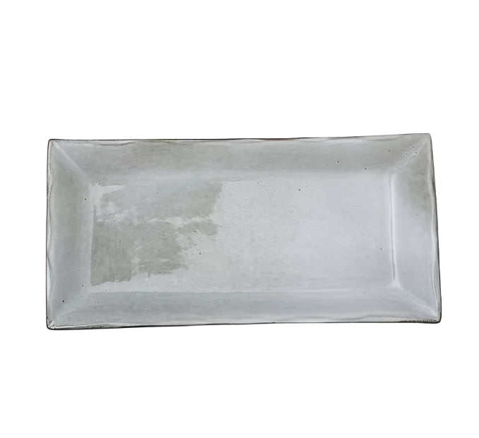 rustic-10.25"long plate-27 X13 x3cm