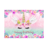 5×3ft Unicorn Vinyl Backdrop - Colorful and Magical Photography Background for Birthday Parties, Baby Showers, and Events - Durable, Lightweight, and Easy to Set Up for Photo Booths and Decorations