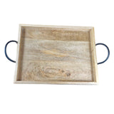 Natural Elegance Wooden Rectangular Tray - Handcrafted Charm for Stylish Serving and Home Decor - Perfect for Breakfast in Bed or Entertaining - Durable, Eco-Friendly Design for a Rustic Touch