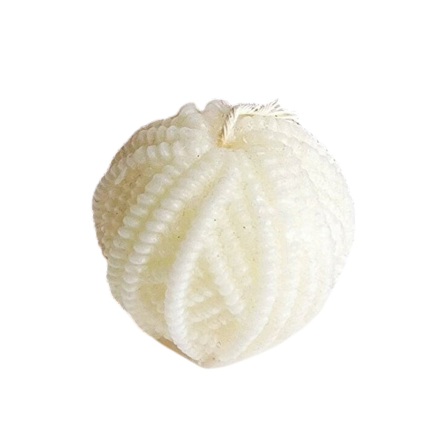 Handmade White Ball Soy Candle - Elegant and Eco-Friendly Decorative Candle with Clean Burn - Perfect for Home Decor, Relaxation, and Gift Giving