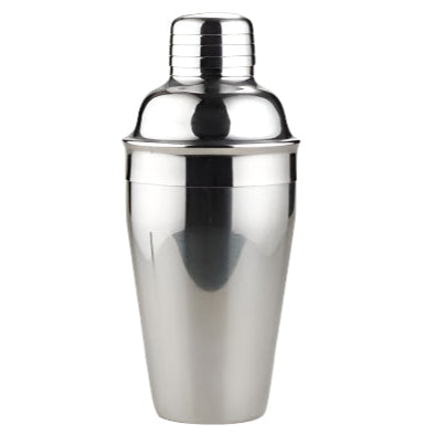 Silver Cocktail Shaker - Premium Stainless Steel 3-Piece Shaker for Mixing Cocktails, Martini, and More - Durable, Leakproof, Rust-Resistant - Perfect for Home Bars and Professional Bartenders