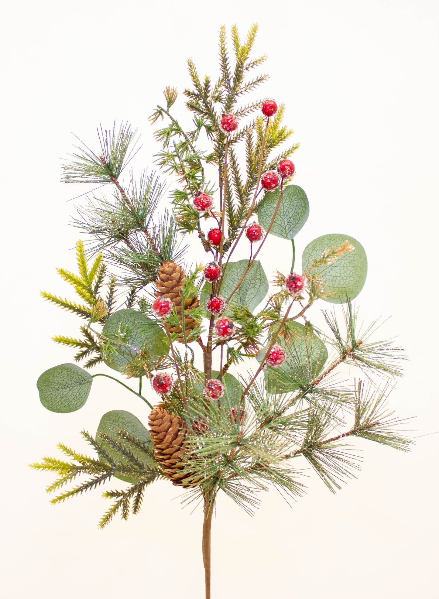 Whispy Sparkle Spray 60 cm Elegant Glitter Floral Accent for Home Decor, Weddings, Holiday Arrangements, Festive Centerpieces, Artificial Decorative Branch for Bouquets and Seasonal Displays