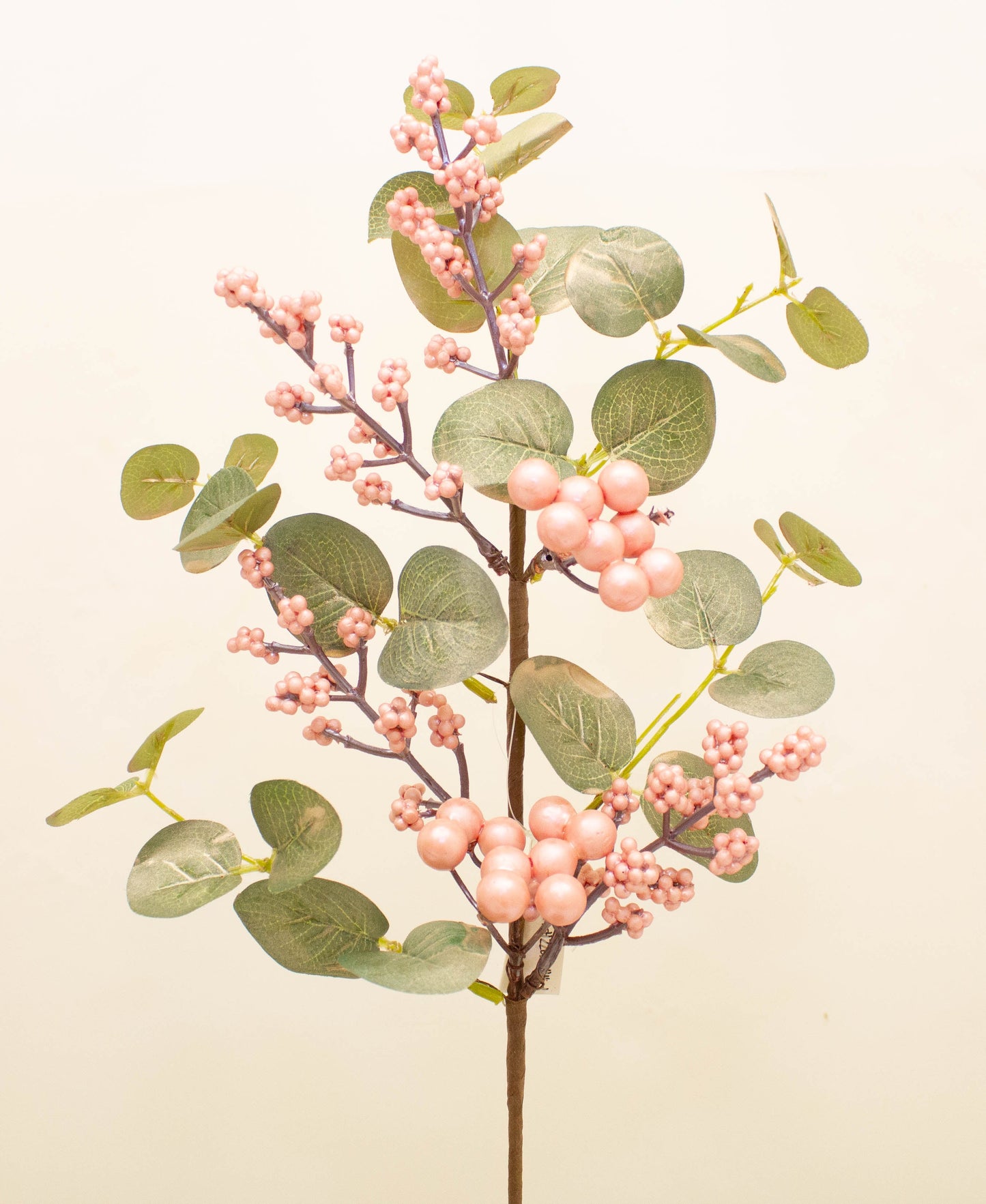 Blush Berry Spray 50 cm – Elegant Artificial Spray with Soft Blush Berries and Delicate Foliage – Perfect for Floral Arrangements, Wreaths, Bouquets, and Seasonal Home Décor