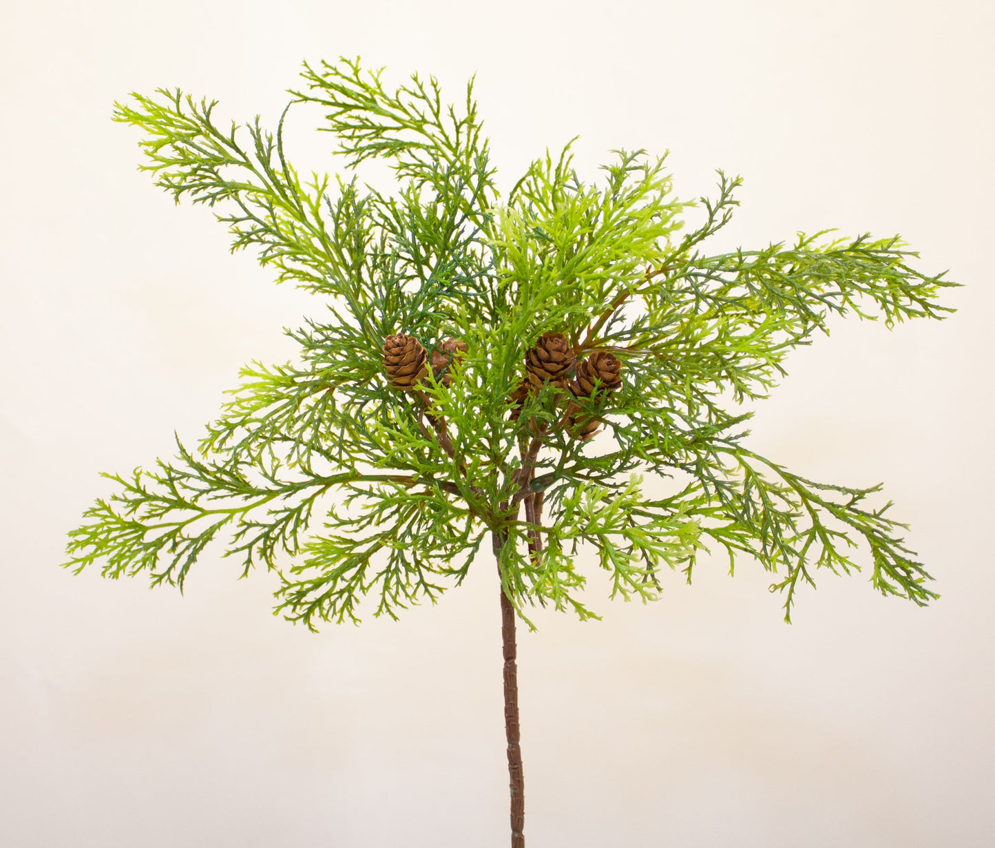 Fir Foliage Small Branch - Realistic Artificial Evergreen Stem for Holiday Décor, Wreaths, Garlands, and Floral Arrangements