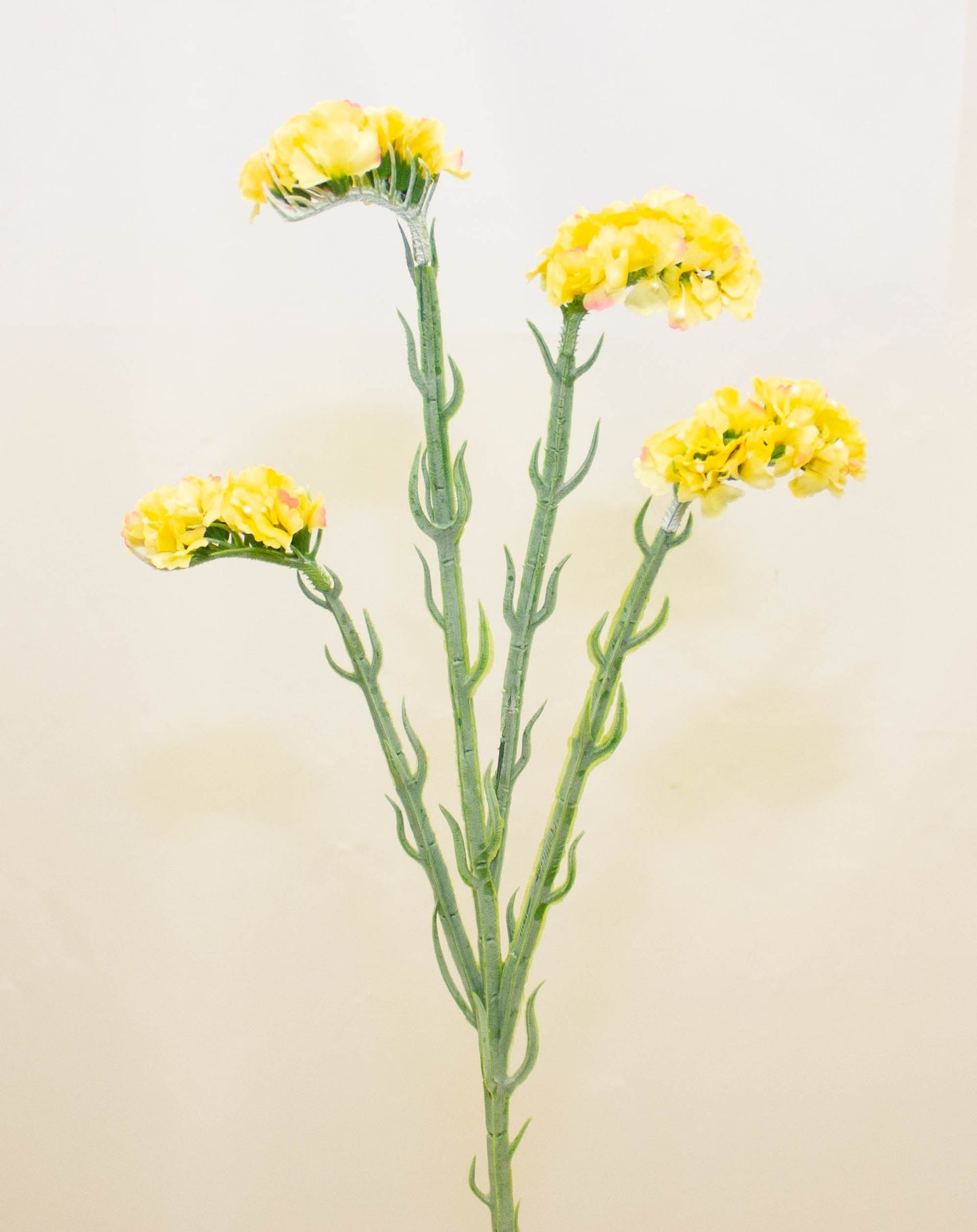 Statice Spray Lemon 64 cm - Realistic Artificial Stem with Yellow Blooms - Perfect for Floral Arrangements, Wreaths, Bouquets, and Home Décor - Long-Lasting and Low Maintenance