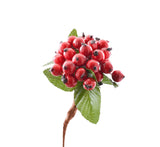 Red Berry Hip Bunch - Artificial Berry Branches with Vibrant Red Berries - Perfect for Floral Arrangements, Home Décor, and Seasonal Decorations