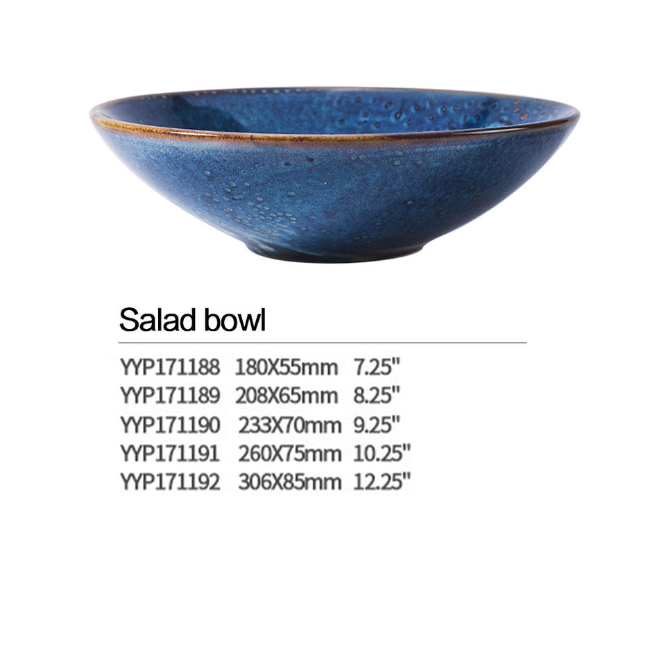 7.25-Inch Salad Bowl - Stylish and Durable Ceramic Bowl for Serving Fresh Salads, Fruits, Snacks, and More - Ideal for Everyday Use, Parties, and Special Occasions - Elegant Design, Versatile Size