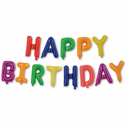 Happy Birthday Balloon – Large Colorful Foil Balloon for Party Decorations – Vibrant & Durable Helium-Compatible Balloon – Perfect for Birthday Celebrations & Events