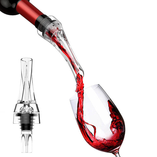 Wine Aerator - Premium Stainless Steel - Enhances Wine Flavor by Aerating and Softening Tannins - Easy to Use with Drip-Free Spout - Ideal for Red Wines - Portable Design for Home or On-the-Go Enjoyment