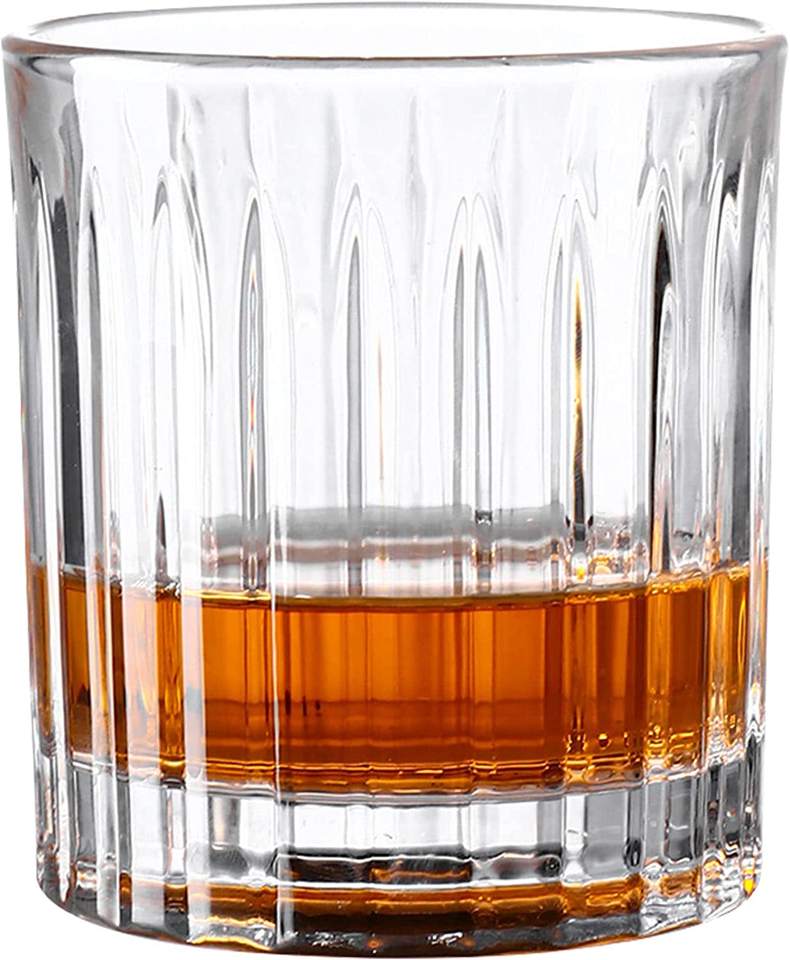 285ml whiskey glass – elegant and sturdy glass, perfect for serving whiskey, bourbon, or other spirits, designed to enhance the aroma and taste, ideal for home bars, special events, or casual sipping.