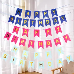 Princess Happy Birthday Banner - Elegant Party Decoration with Royal Princess Theme - Perfect for Kids' Birthday Celebrations, Fairy Tale Parties, and Special Occasions - Easy to Hang and Reusable