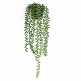 Artificial String of Pearls Hanging Potted Plant - Realistic Faux Succulent Plant in Decorative Pot - Low Maintenance, Perfect for Home Decor, Offices, and Indoor Gardens - Easy to Hang and Stylish