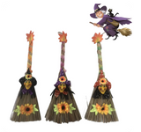 Witches Broom Halloween Decoration – Spooky Rustic Witch Broomstick – 90 cm Prop for Cosplay, Haunted House & Party Décor – Classic Halloween Accessory for Indoor & Outdoor Display