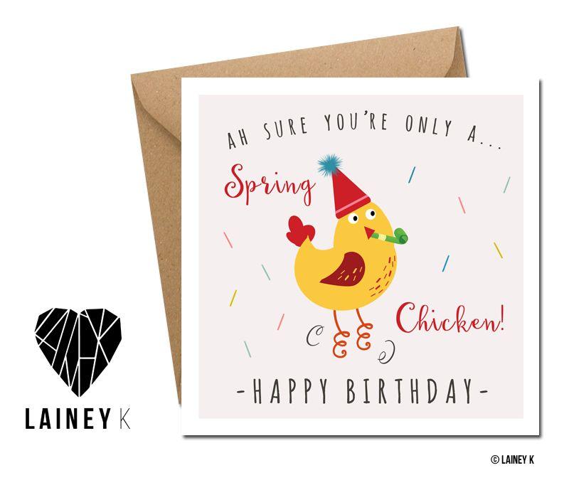 Spring Chicken Card