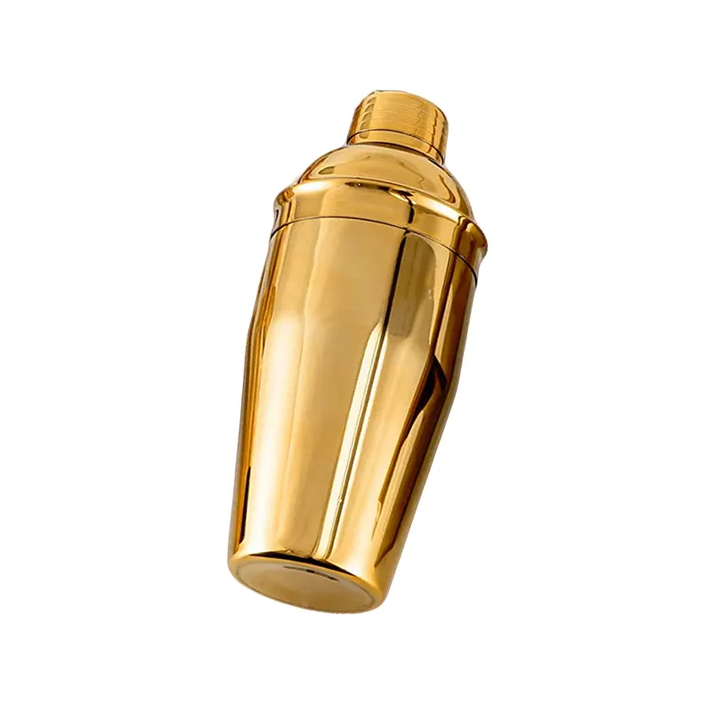 Gold Cocktail Shaker 500ml Premium Stainless Steel Bartender Mixer for Home Bar Professional Use Leakproof Martini Shaker Set for Mixing Drinks Cocktails Margarita Mojito Old Fashioned