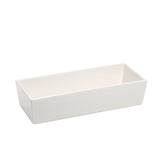 Butlers Brighton Small Tray | Bath Tray White | Vanity Tray Bath Accessories | Rectangle Dish 27x11x6 cm