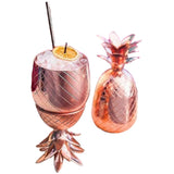 Copper Hammered Russian Mug Moscow Mule Pineapple dispenser