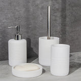 Pure Elegance white hard soap dispenser tray