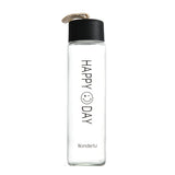 Stylish Frostglass water bottle black 350ml