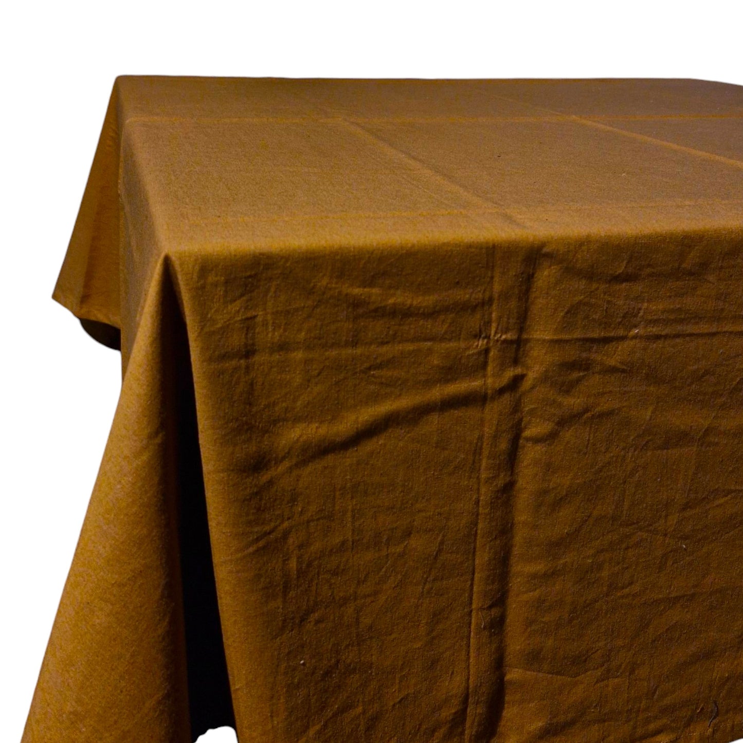 VASAI Brown Table Cloth, 160x250cm, 100% Cotton – Stylish Dining Essential for Any Occasion