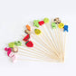 2023 Jimao Various cocktail decorative Food Picks Bamboo Crafts assorted Beaded Food Picks for Barbecue party promPopular
