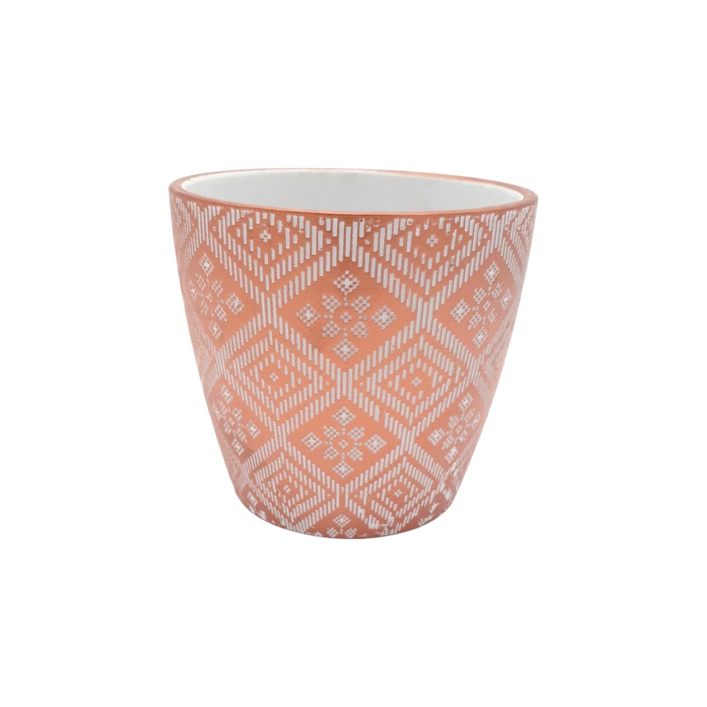 GOLD GEOMETRY CERAMIC FLOWERPOT