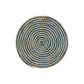 White and blue placemat