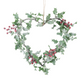 FROSTED H'BERRY HEART WREATH 55CM