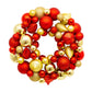 RED&GOLD S.BAUBLE WREATH 33CM