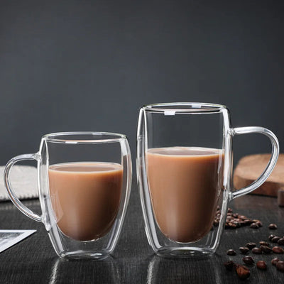 Bullet Glass doubled walled cups 250ml
