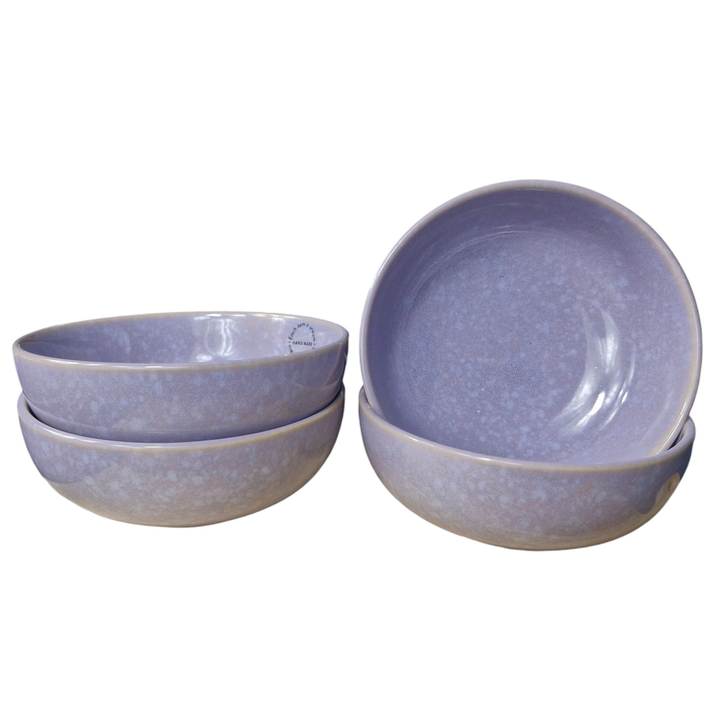 Lala Purple Rice Bowl 11cm - Elegant and Stylish Ceramic Bowl in Purple - Ideal for Serving Rice, Soups, or Small Dishes - Perfect for Everyday Use or Special Occasions