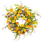 Poppy Garden Wreath 55cm – Elegant Floral Wreath for Home Décor – Vibrant Poppy Design for Door, Wall, or Seasonal Decoration – Affordable